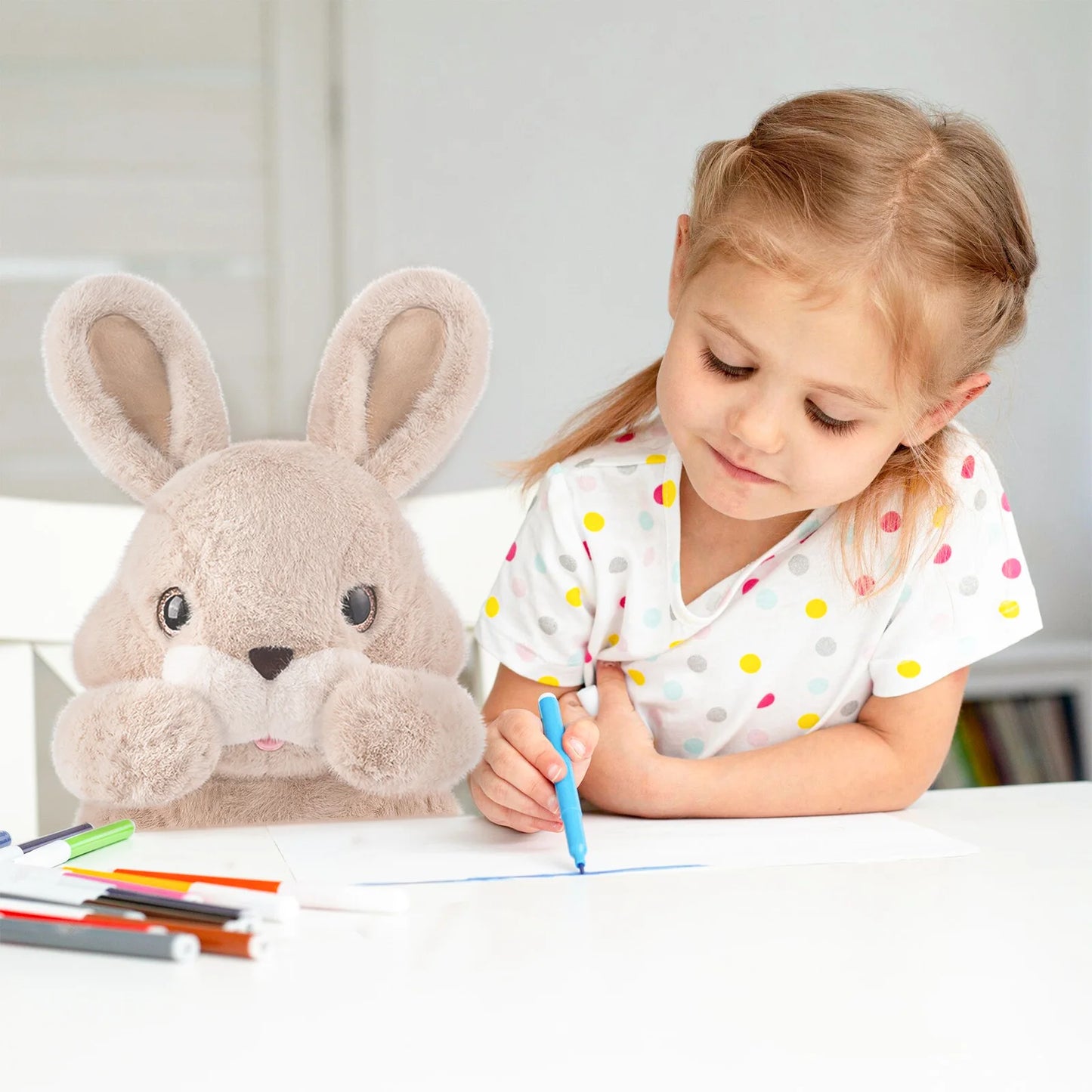 Niuniu Daddy 35cm 3.5lb Weighted Bunny Stuffed animals, Anxiety Relief Sensory Plush for Kids/Adults, Birthday/Christmas Gifts