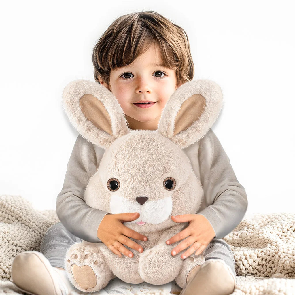 Niuniu Daddy 35cm 3.5lb Weighted Bunny Stuffed animals, Anxiety Relief Sensory Plush for Kids/Adults, Birthday/Christmas Gifts